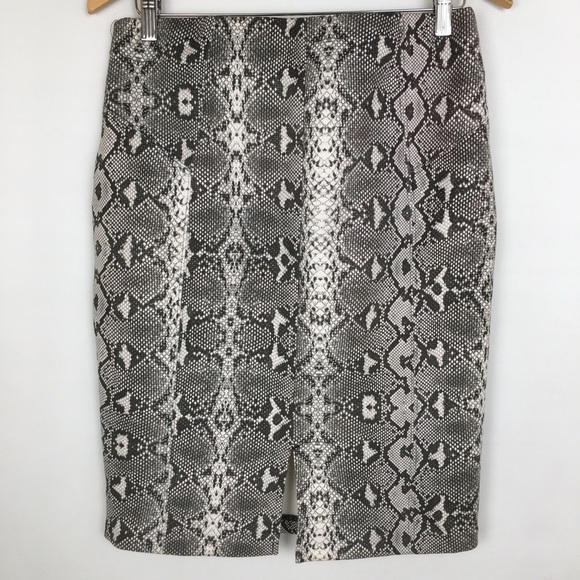 Marc New York Snakeskin Python Mini Skirt Women’s Size S Gray - Picture 10 of 11